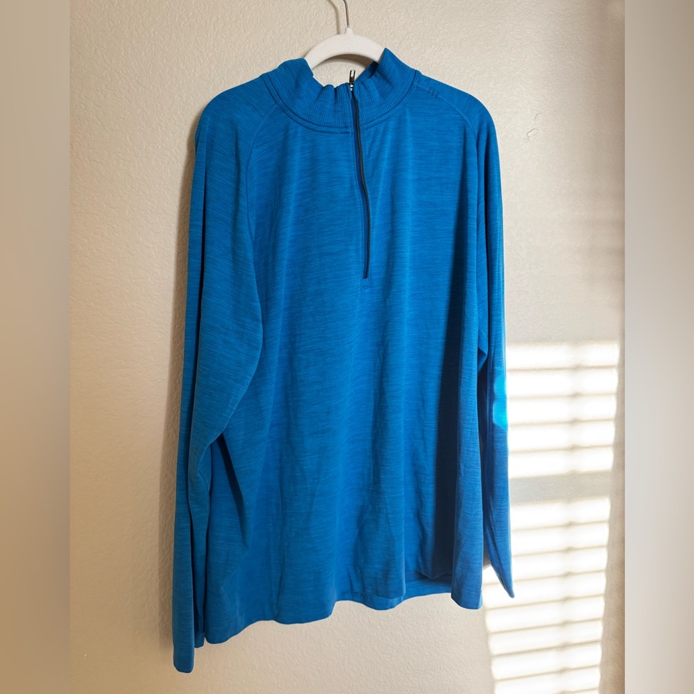 Lululemon‎ Metal Vent Tech 1/2 Zip Sweatshirt Sz XXL Mens in Royal Blue